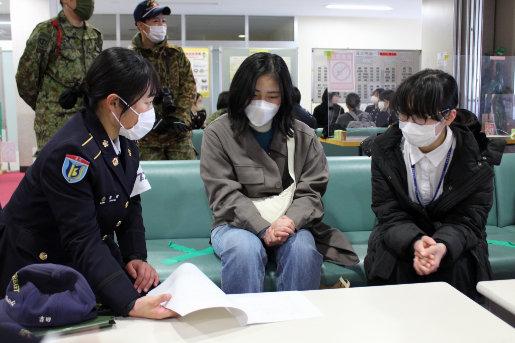 隊員との懇談