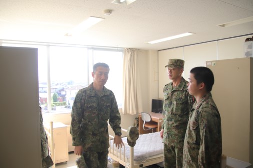 入隊申告(米子駐屯地)