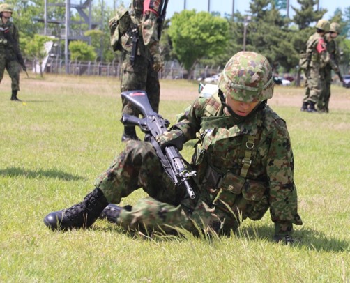 戦闘訓練（米子駐屯地）
