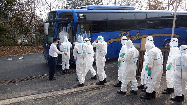 作業現場への移動