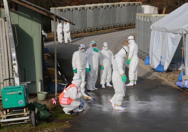 作業終了後の除染