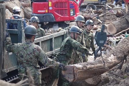 人命救助のための木材等の除去（熊野町）