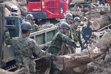 人命救助のための木材等の除去(熊野町)
