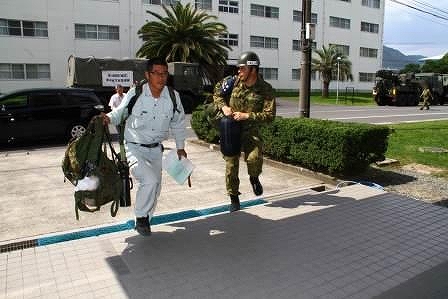 即応予備自衛官の招集(海田市駐屯地)
