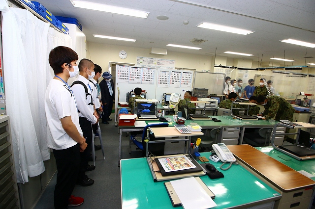 職場見学(第350会計隊)