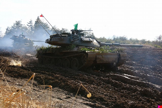 射撃実施位置への進入