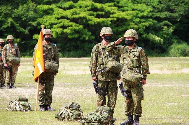 訓練開始式（第13戦車中隊）