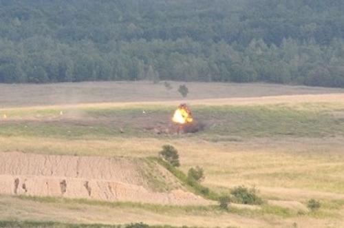 各連隊と連携した戦闘射撃