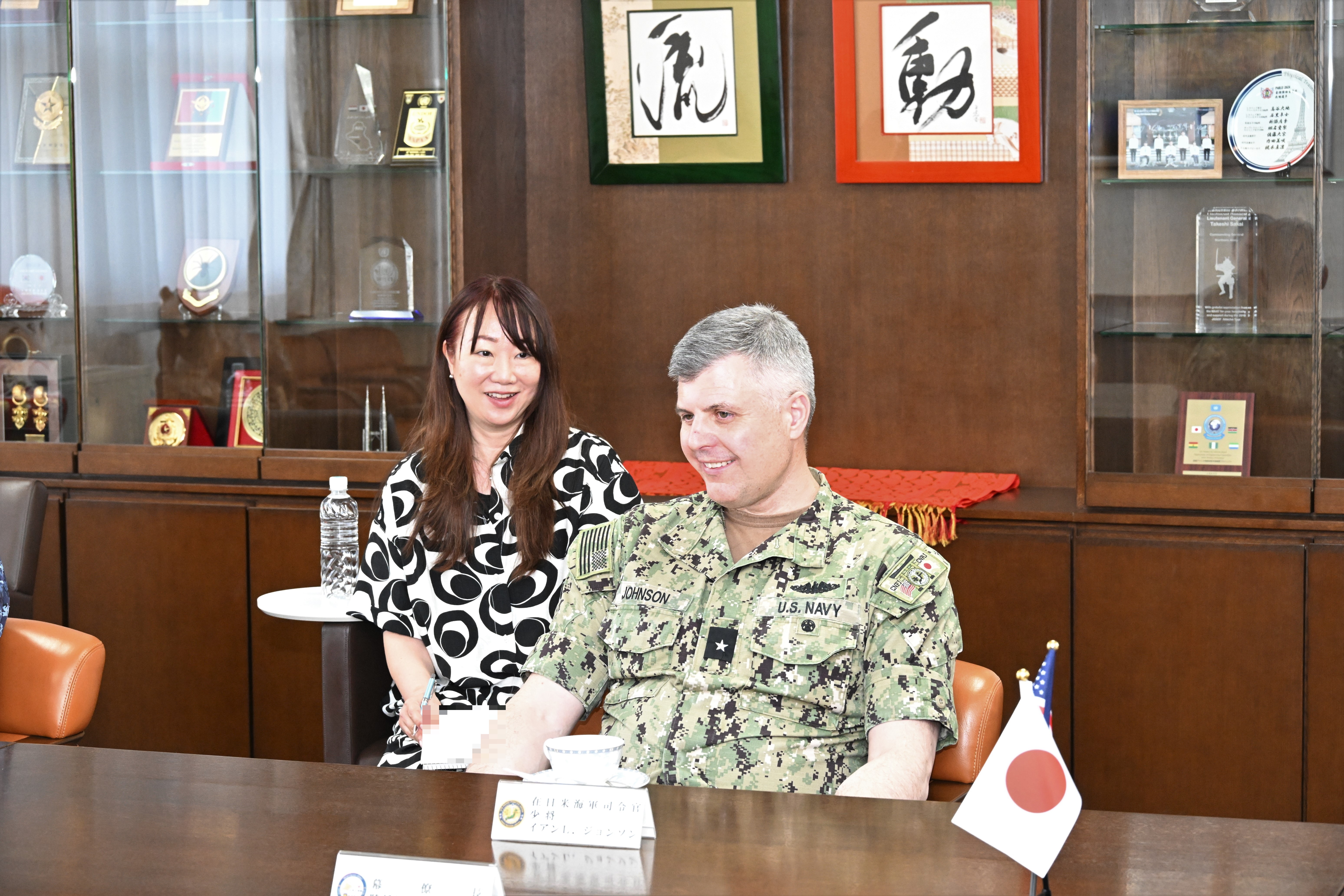 在日米海軍司令官の幕僚長表敬