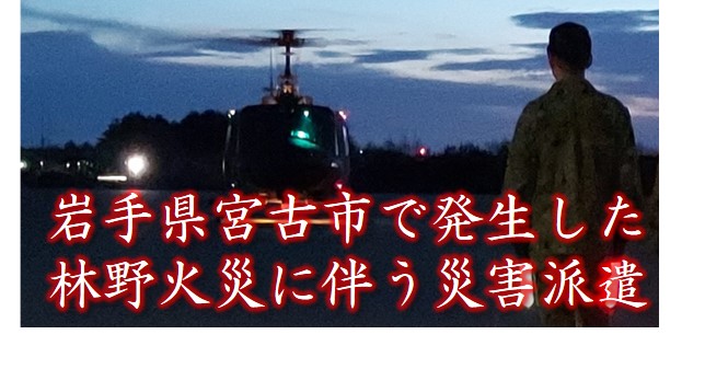 岩手県宮古市林野火災に伴う災害派遣