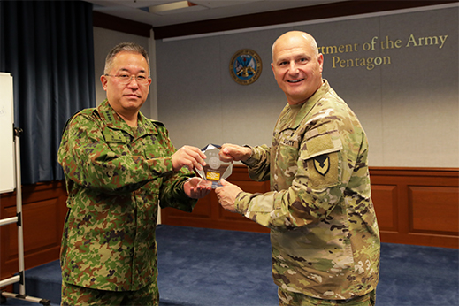 陸幕長の米陸軍省早期重要技術室の訪問 陸幕長の米陸軍省早期重要技術室の訪問