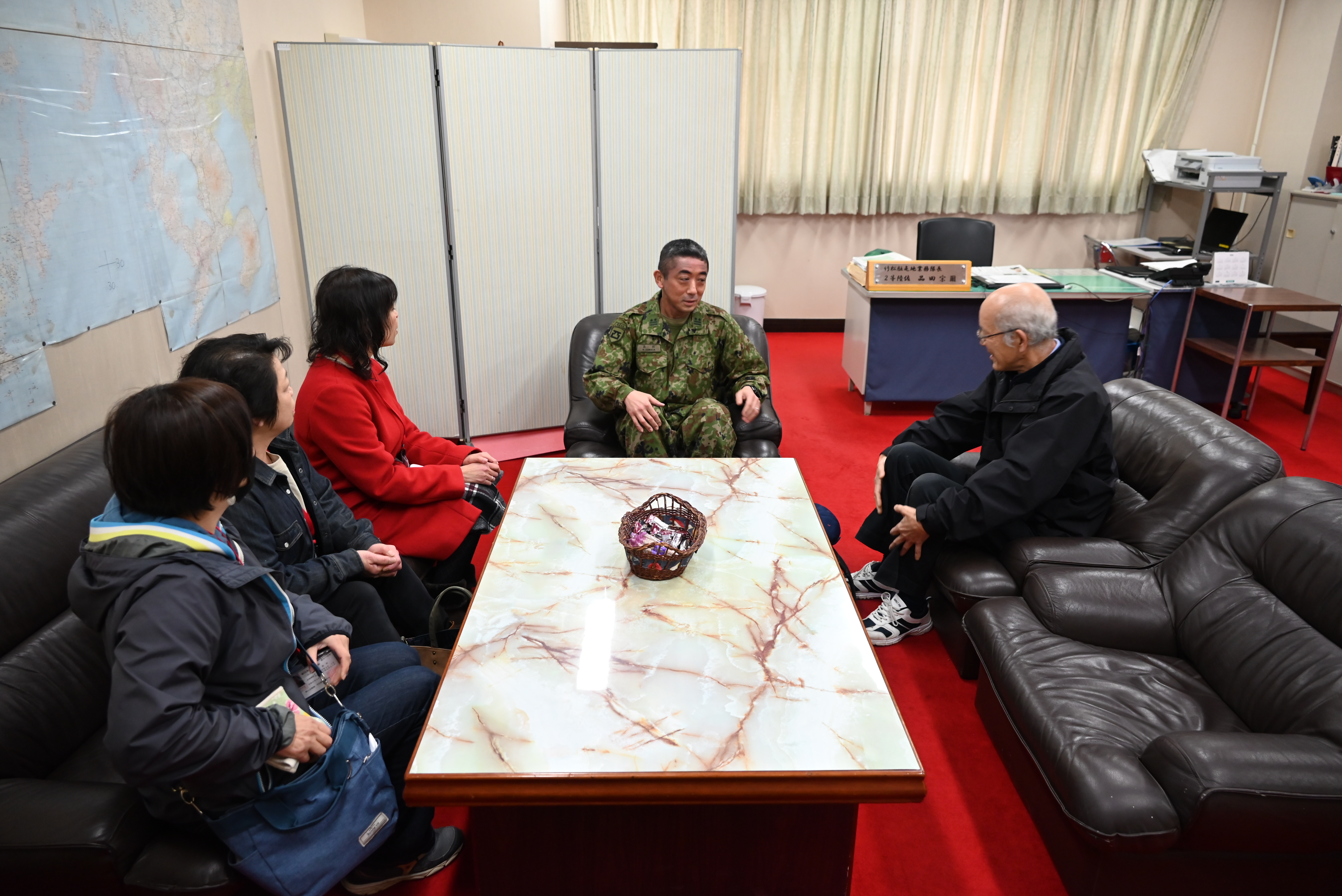 業務隊長との懇談