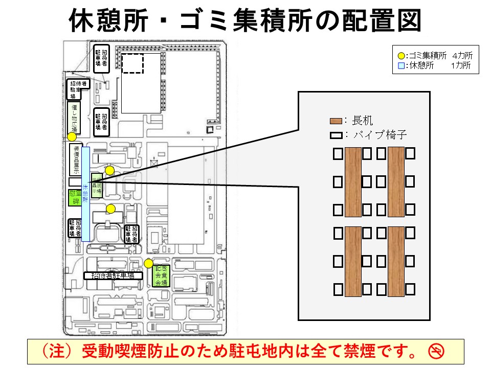 写真：全般イベント等配置図
