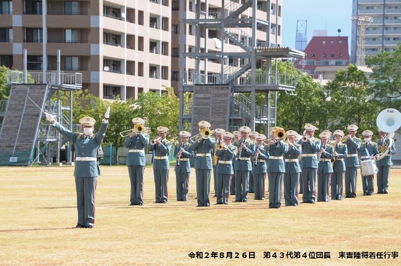第４音楽隊による巡閲吹奏