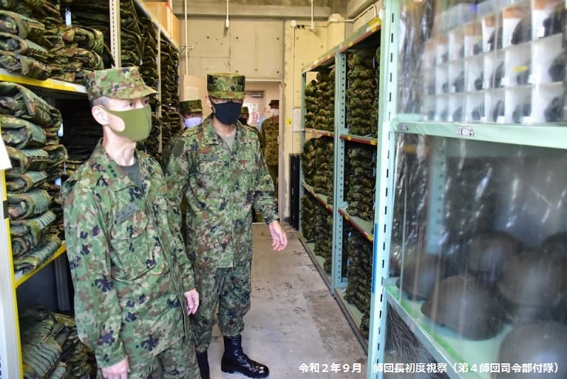 隊内巡視（福岡駐屯地）　有留２曹