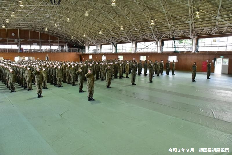 師団長訓示（福岡駐屯地）