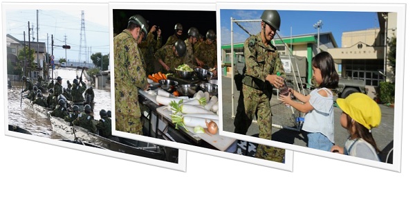 自衛隊の活動状況写真