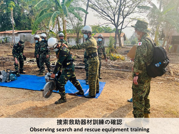 画像（捜索救助器材訓練の確認）