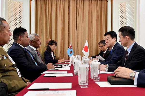 日フィジー防衛相会談の様子