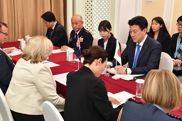 日ニュージーランド防衛相会談の様子