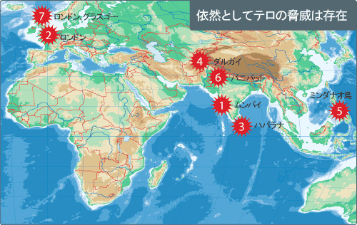 依然としてテロの脅威は存在