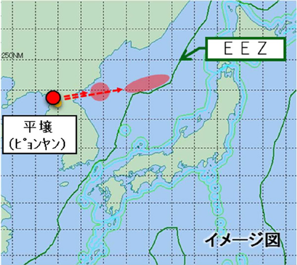 北朝鮮のミサイル等関連情報（続報）　イメージ図