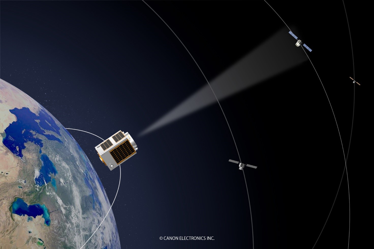 多軌道観測実証衛星の実証イメージ画像