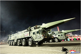 「火星17」型ICBM級弾道ミサイル発射の発表時(2022年11月)に北朝鮮が公表した画像【朝鮮通信】