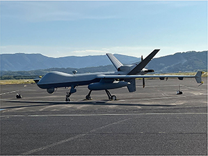 鹿屋航空基地に一時展開されたMQ-9