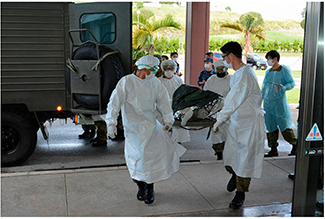 沖縄における医療拠点の開設・運営に関する訓練