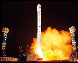 「軍事偵察衛星」発射時に北朝鮮が公表した画像【朝鮮通信=時事】