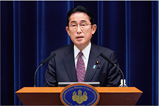 三文書閣議決定時の岸田内閣総理大臣記者会見(2022年12月)【首相官邸HP】