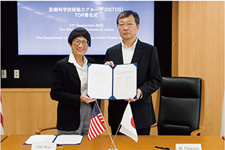 防衛装備庁・米国防省(研究・工学担当)定期協議実施要領の署名(2023年9月)