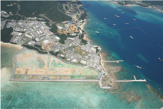 埋立工事の進捗状況(2024年4月)