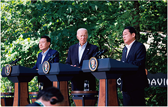 キャンプ・デービッドにおける日米韓首脳会談(2023年8月)
