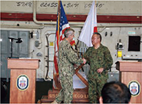 吉田統幕長とスティーブン・ケーラー米太平洋艦隊司令官による日米共同記者会見（2024年10月）