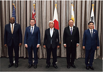 日米豪比韓防衛相会談(2024年11月)