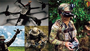 一人称視点タイプのUAV(FPV(First Person View)ドローン)とそれを操作する様子【ウクライナ軍】