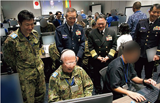 訓練で活躍する予備自衛官