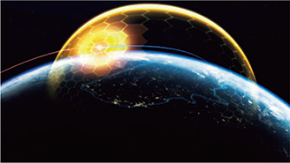 米国のためのゴールデン・ドーム構想(概念図)【米戦争省(Courtesy of Lockheed Martin)】