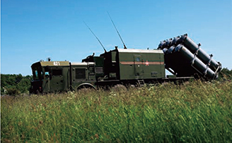 地対艦ミサイル・システム「バル」【SPUTNIK/時事通信フォト】