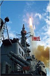 海自護衛艦からのSM-3の発射