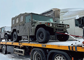 ウクライナに提供した自衛隊車両