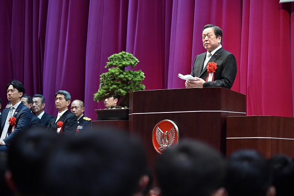 陸上自衛隊高等工科学校卒業式への出席