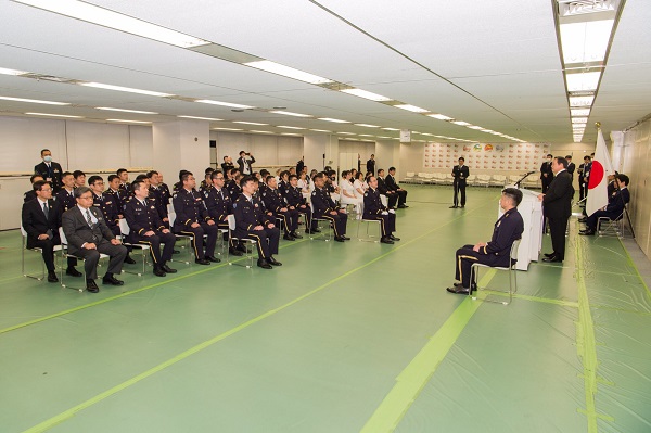 自衛隊東京大規模接種会場　任務完了式
