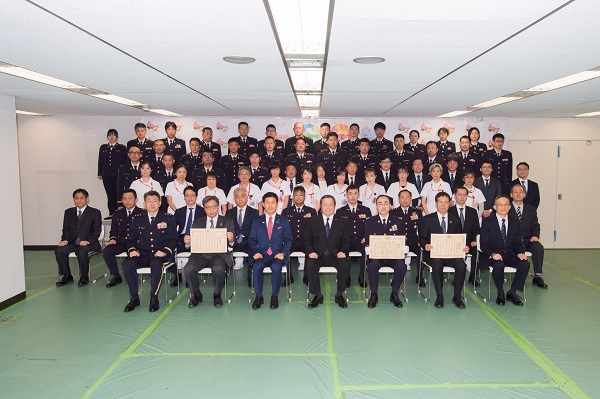 自衛隊東京大規模接種会場　任務完了式