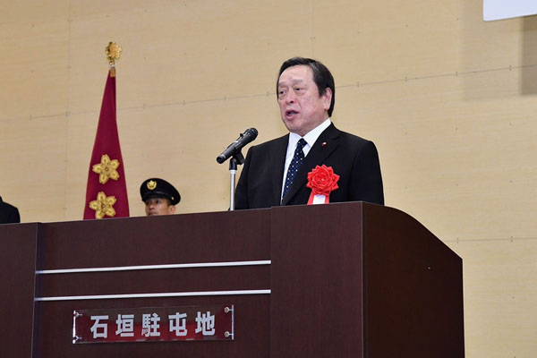 陸上自衛隊石垣駐屯地開設記念行事への出席