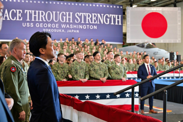 へグセス米国戦争長官による横須賀基地訪問