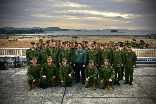 陸上自衛隊相浦駐屯地視察