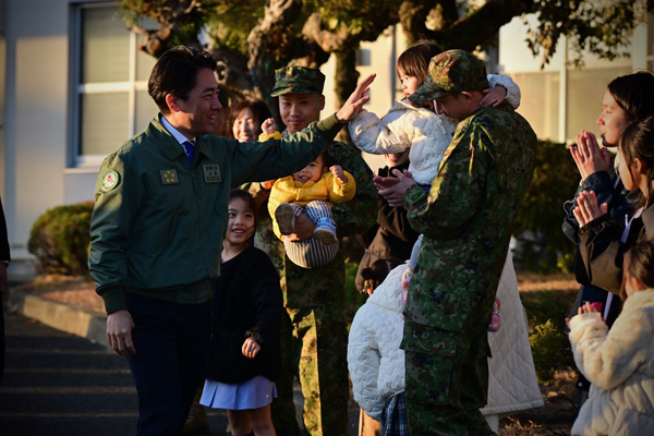 陸上自衛隊相浦駐屯地視察